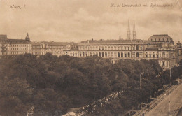 Old Posctcard Wien I K.k. Univeritat Und Rathauzpark. - Wien Mitte