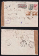 Spain 1950 Censor Airmail Cover HINOJOSA X VIENNA Austria Ambulante Postmark - Brieven En Documenten