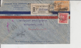Uruguy Cover Stamps (good Cover 4) War Censorship - Uruguay