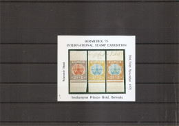 Timbres Sur Timbres ( BF Privé Commémoratif  XXX -MNH - De Bermupex De 1975 ) - Sellos Sobre Sellos