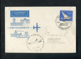 "DDR" 1960, INTERFLUG-Erstflugbrief "Berlin-Belgrad" (L0134) - Correo Aéreo