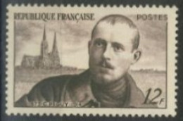 FRANCE -1950 - CHARLES PEGUY AND CHARTRE CATHEDRAL STAMP # 865, UMM (**). - Ungebraucht