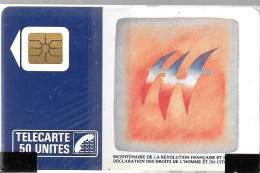 CARTE-PUBLIC-01/89-SO2-50U-FOLON-OISEAUX Du BICENTENAIRE-V° 4 Pe 2021-NSB-TBE - 1989