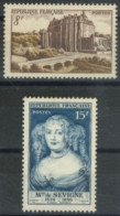 FRANCE -1950 - SOFT WAIST STAMPS COMPLETE SET OF 2 # 873/74, UMM (**). - Unused Stamps