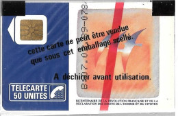 CARTE-PUBLIC-01/89-SO2-50U-FOLON-OISEAUX Du BICENTENAIRE-V° 4 Pe 2019-NSB-TBE - 1989