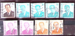 Belgique 1993-1994 COB 2532, 2535 (x4), 2536 (x2), 2537 (x2),  Oblitérés - Usati