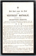 Bidprentje Oeselgem - Vertriest Nathalie (1841-1920) - Imágenes Religiosas