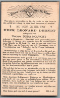 Bidprentje Olsene - Dhondt Leonard (1865-1943) - Imágenes Religiosas