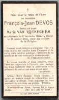 Bidprentje Oostende - Devos François Jean (1869-1931) - Santini