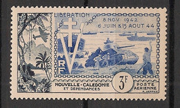 NOUVELLE CALEDONIE - 1949 - Poste Aérienne PA N°YT. 65 - Libération - Neuf * / MH VF - Neufs