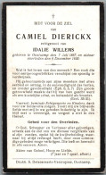 Bidprentje Oostkamp - Dierickx Camiel (1867-1930) - Santini