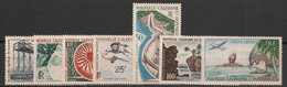 NOUVELLE CALEDONIE - 1955-62 - Poste Aérienne PA N°YT. 66 à 72 - Série Complète - Neuf Luxe ** / MNH / Postfrisch - Nuovi