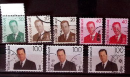 Belgique 1994 Albert 2 MVTM COB 2551, 2559-2560 (x2), 2576 (x3),  Oblitérés - 1993-2013 Koning Albert II (MVTM)