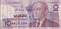 BILLETE DE MARRUECOS DE 10 DIRHAMS AÑO 1987 (BANKNOTE) - Marocco