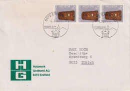 Motiv Brief  "Holzwerk Gotthard AG, Erstfeld"       1975 - Lettres & Documents