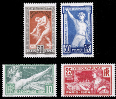 FRANCE - 1924 - Série Jeux Olympiques De Paris - Yv.183/6 TB Neuf** (légères Marbrures Sur La Gomme Du 50c) (c.175€) - Neufs