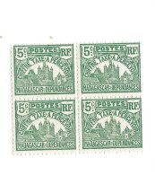 Taxe,MNH,Neuf Sans Charnière.Bloc De 4. - Timbres-taxe