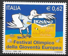 2005  Italien  Mi. 3045**MNH  . 8. Europäisches Olympisches Jugendfestival (EYOF), Lignano. - 2001-10:  Nuevos