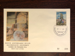 HONDURAS FDC COVER 1997 YEAR ALCOHOLISM HEALTH MEDICINE STAMPS - Honduras