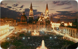 Mexique - Mexico - Guadalajara - Jalisco - Crepusculo Sobre La Catedral De Guadalajara - Twilight Sky Over Guadalajara's - Mexico