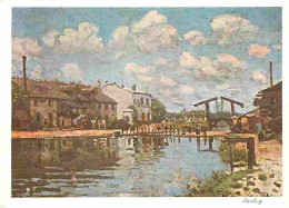Art - Peinture - Alfred Sisley - Le Canal - CPM - Voir Scans Recto-Verso - Pintura & Cuadros