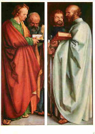 Art - Peinture Religieuse - Albrecht Durer - Les Apotres - CPM - Voir Scans Recto-Verso - Paintings, Stained Glasses & Statues