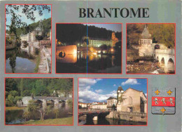 24 - Brantome - Multivues - Blasons - CPM - Voir Scans Recto-Verso - Brantome