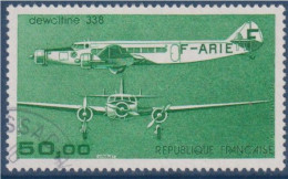 Poste Aérienne Trimoteur Dewoitine 338, 50.00F De Feuille  PA60 Oblitéré - 1960-.... Used