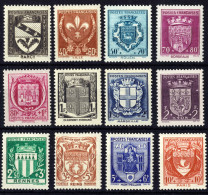 FRANCE - 1941 - Armoiries De Villes (1ère Série) - Yv.526/37 TB Neufs** (c.40€) - Unused Stamps
