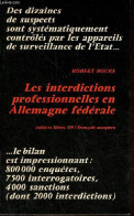 Les Interdictions Professionnelles En Allemagne Fédérale - Collection Cahiers Libres N°339. - Boure Robert - 1978 - Géographie