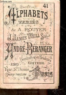 Alphabets Varies De A. Rouyer Dessinateur En Broderie N°41 - ROUYER A. - COLLECTIF - 0 - Other & Unclassified