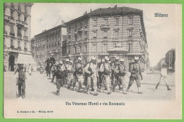 Milano - Milan - Via Vincenzo Monti E Via Boccaccio  Military Militar- Italia - Milano (Milan)