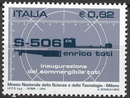 2005  Italien  Mi. 3072**MNH  . Aufnahme Des Unterseebootes „Enrico Toti“ In Die Sammlung Des Nationalmuseums Für Wissen - 2001-10: Neufs