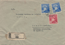 Reko Petschek Pecky 1945 > Praha Letnany Via Cakovice 25.VIII.45 Otakar Jaros Russ. Armee - Vgl. Moses Petschek Judaika - Cartas & Documentos