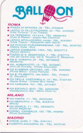 Calendarietto - Balloon - Roma - Milano - Madrid - Anno 1997 - Formato Piccolo : 1991-00