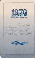 Calendarietto - Banco Azzoaglio - Anno 1997 - Klein Formaat: 1991-00