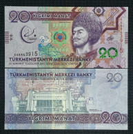 TURKMENISTAN 20 MANAT 2017 SC / UNC. P-39a - Turkmenistan