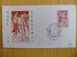 S4 BELGICA BELGIQUE FDC 1974 / NOEL KERSTMIS  NAVIDAD / COB 1737 - Kerstmis