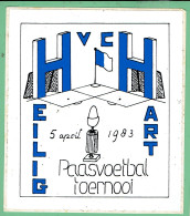 Sticker - H V C H - HEILIG HART Paasvoetbal Toernooi 1983 - Stickers