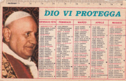 Calendarietto - Casa Del Sacro Cuore - Trento - Anno 1974 - Tamaño Pequeño : 1971-80