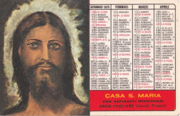 Calendarietto - Casa S.maria - Per Aspiranti Missionari - Pagliare - Ascoli Piceno - Anno 1975 - Tamaño Pequeño : 1971-80