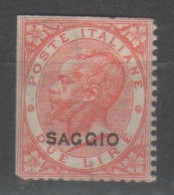 ITALIA 1863 - Effigie 2 L. Saggio * - Nuovi