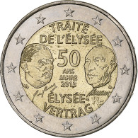 France, 2 Euro, Traité De L'Elysée, 2013, Paris, SUP, Bimétallique - Frankreich