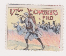 Vignette Militaire Delandre - 17ème Bataillon De Chasseurs à Pied - Militario