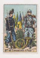 Vignette Militaire Delandre - 10ème Bataillon De Chasseurs à Pied - Vignette Militari