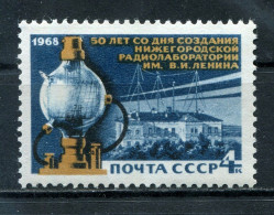 RUSSIA,USSR:1968 SC#3526  50th Anniv. Of Russia’s First Radio Laboratory - Unused Stamps