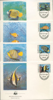 Malediven 1986 WWF Fische 1198/01 FDC (X9764) - Maldiven (1965-...)