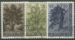 Liechtenstein 1958 Pflanzen Bäume Sträucher 371/73 Gestempelt - Gebruikt