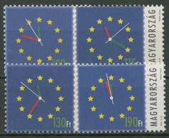 Ungarn 2003/04 Europä.Union Ziffernblatt 4808, 4814, 4837, 4844 Postfrisch - Ungebraucht