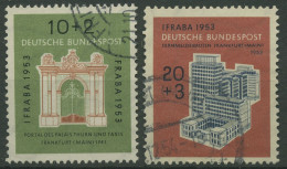 Bund 1953 Briefmarken-Austellung IFRABA 171/72 Gestempelt, Zahnfehler (R19522) - Oblitérés